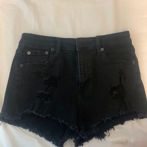 Aeropostale black jean shorts size 8